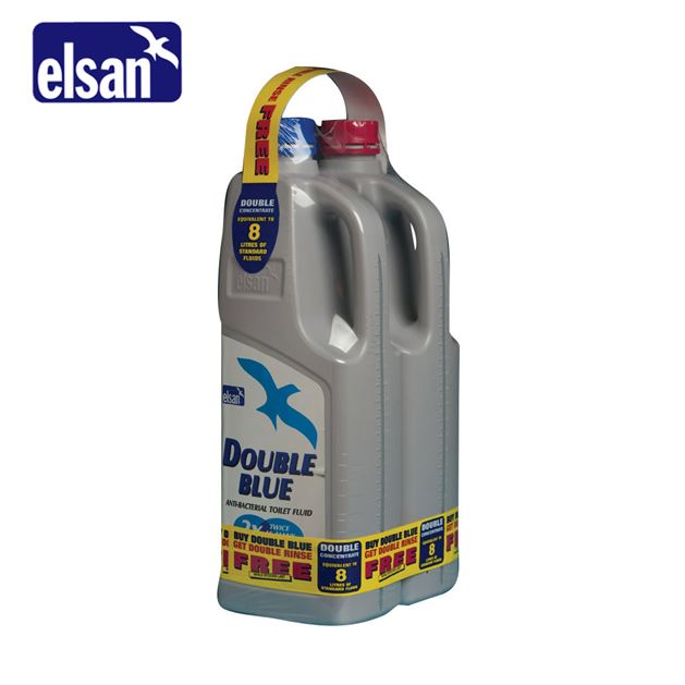 Elsan 2L Twin Pack Double Blue & Double Pink Toilet Fluid