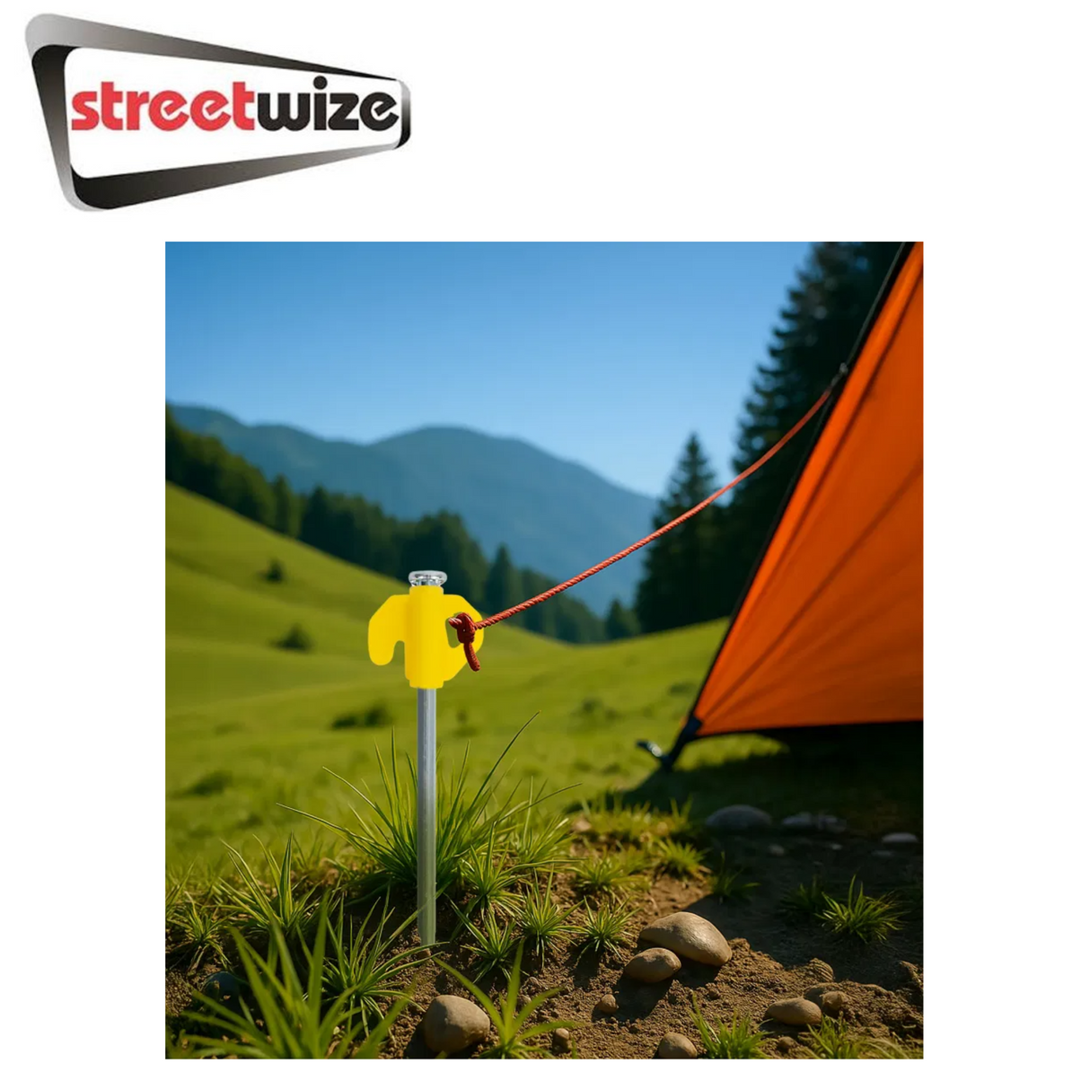 Streetwize 21 Pcs Hard Ground Pegs With Ground Hook Puller