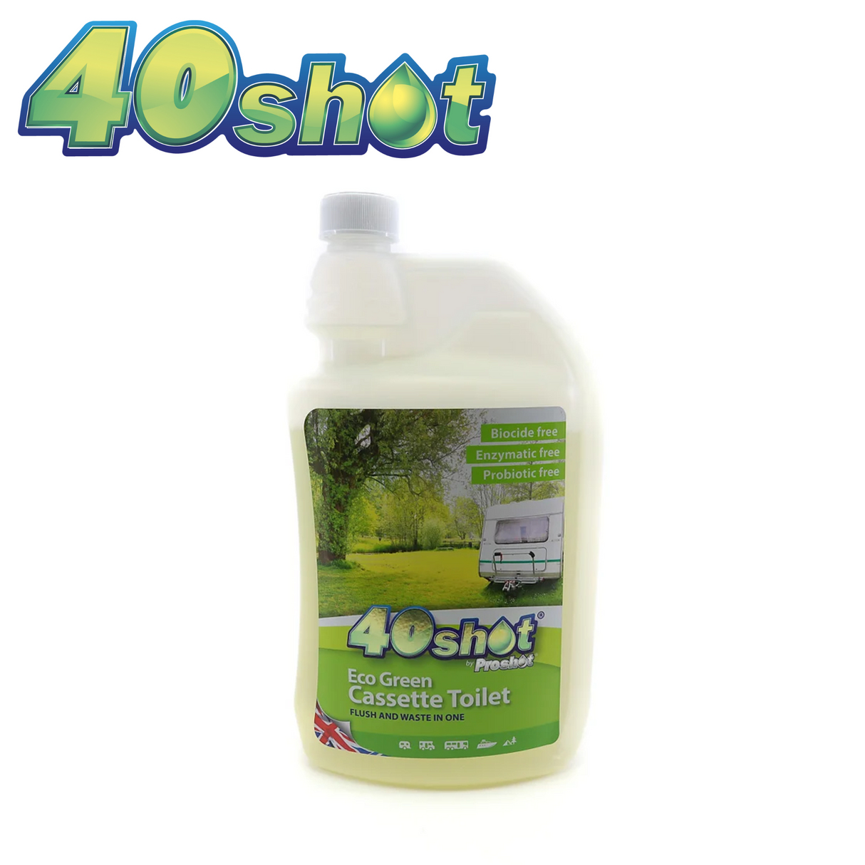 40 Shot Eco Green Toilet Fluid