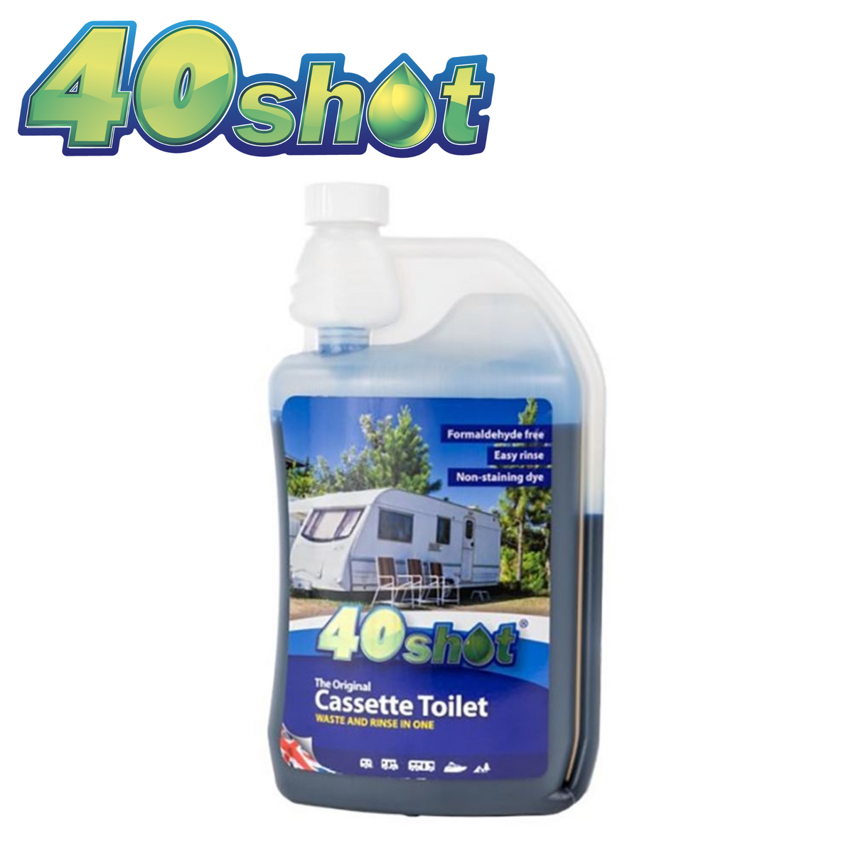 40 Shot Blue Toilet Fluid