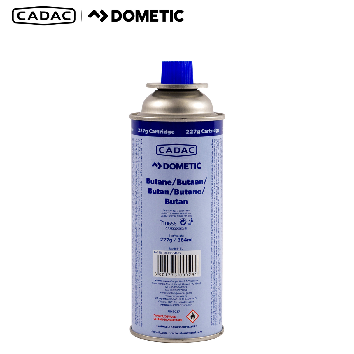 Cadac Dometic Bayonet Cartridge 227g Pack of 4