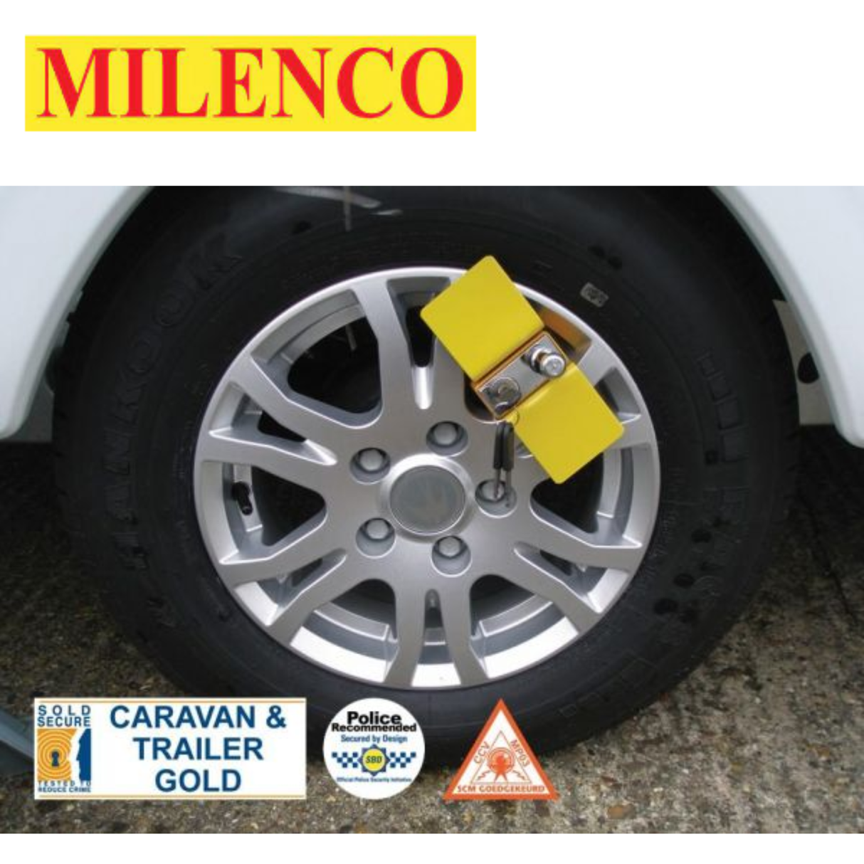 Milenco Compact C WheelClamp For Alloy and Steel Wheels - 3520