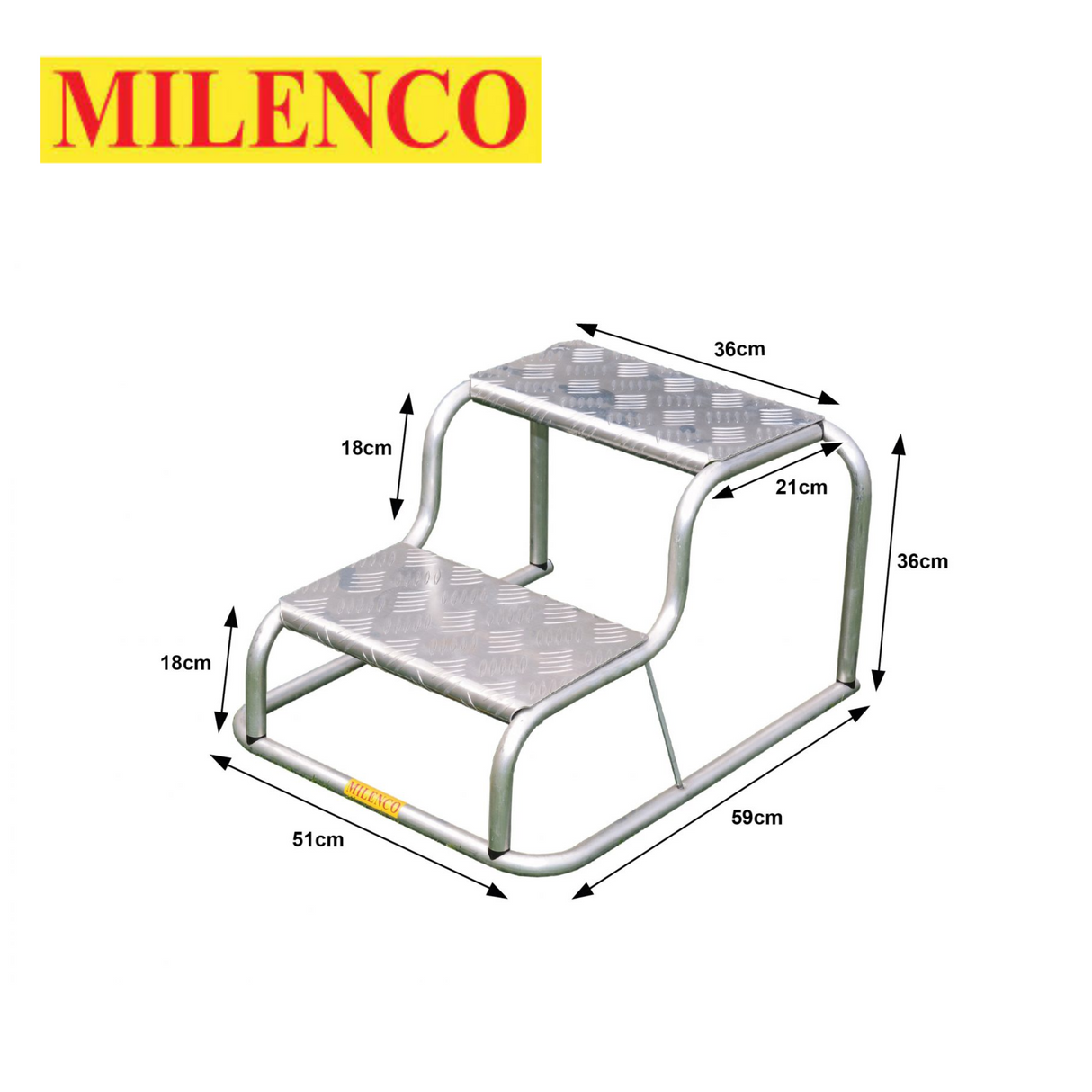 Milenco Aluminium Double Step